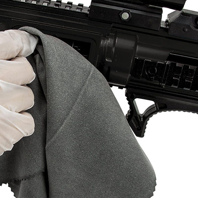 PINGMIC 12 ''×12 '' Silicon Gun Cloth and Gun Cleaning Cloths, for Firearm Cleaning and Polishing - Lint-Free Gray Cloth - Image 4